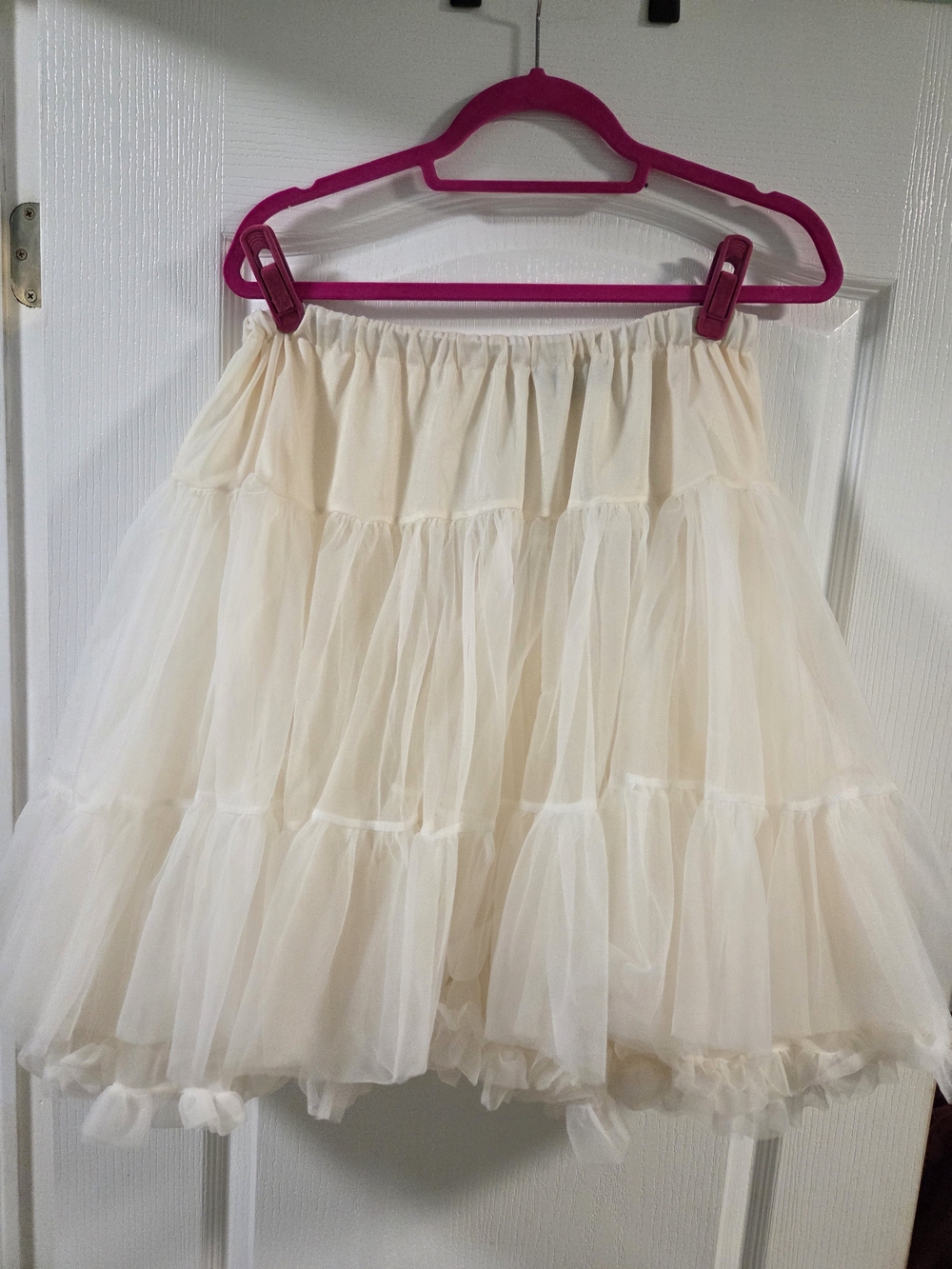 torrid Cream Retro Chic Skirt - Soft Textured Fabric - Picture 4 of 8